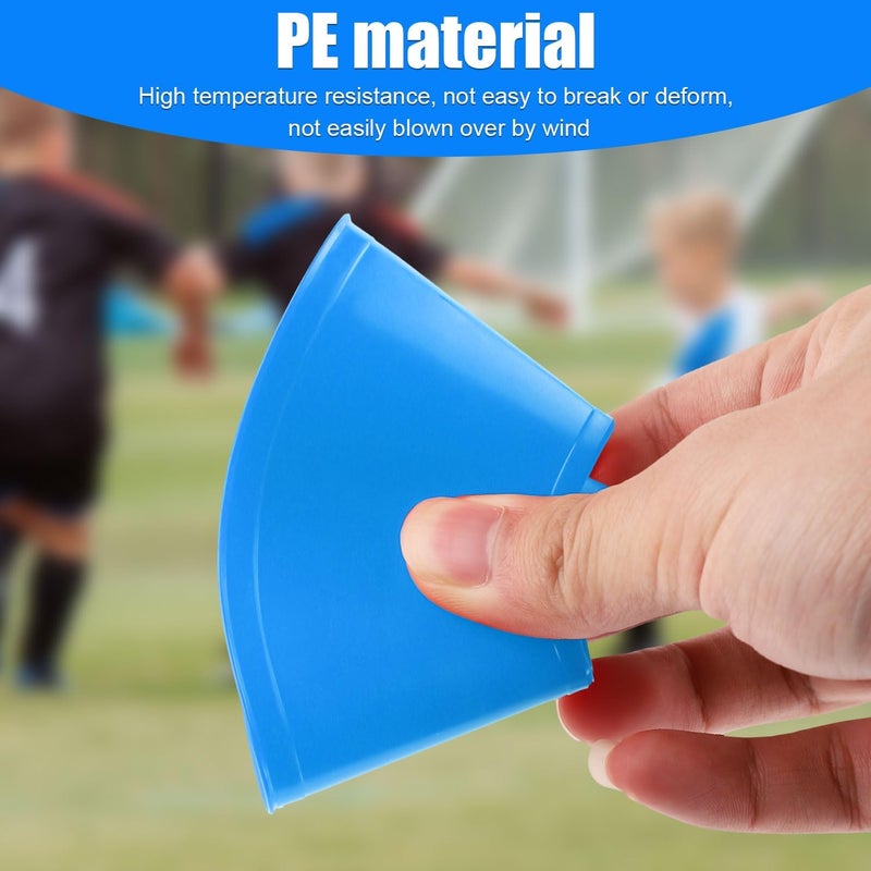 XIHIRCD 25pcs Soccer Cones for Sports Training, Mini Football Cones & Mesh Bag Flexible Agility Cones Premium Training Cones for Basketball Football Running Drills Sports Games Skating Kids - Image 3